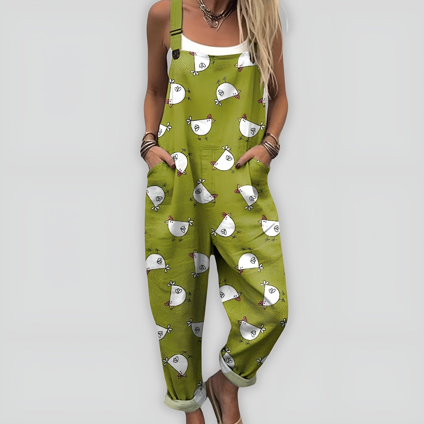 Saga™ – Bekväm och Stilren Jumpsuit med Lös Passform
