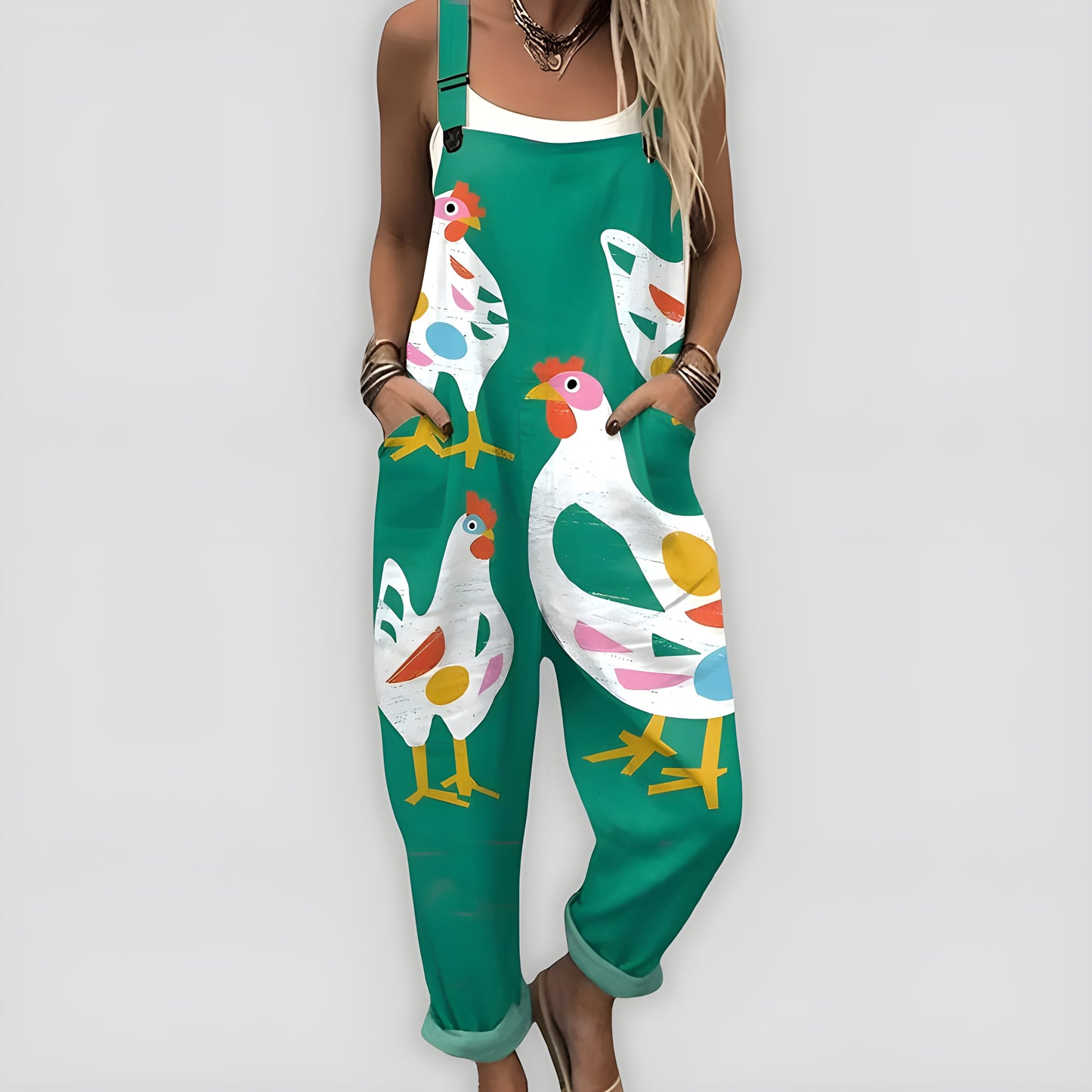 Saga™ – Bekväm och Stilren Jumpsuit med Lös Passform
