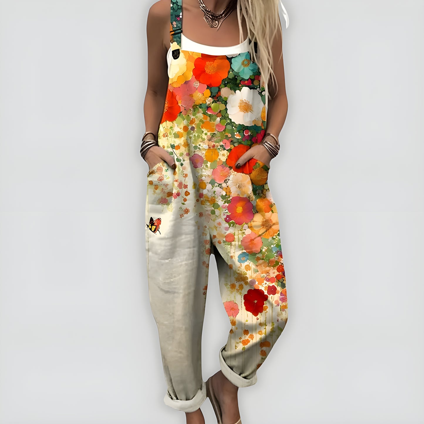 Saga™ – Bekväm och Stilren Jumpsuit med Lös Passform