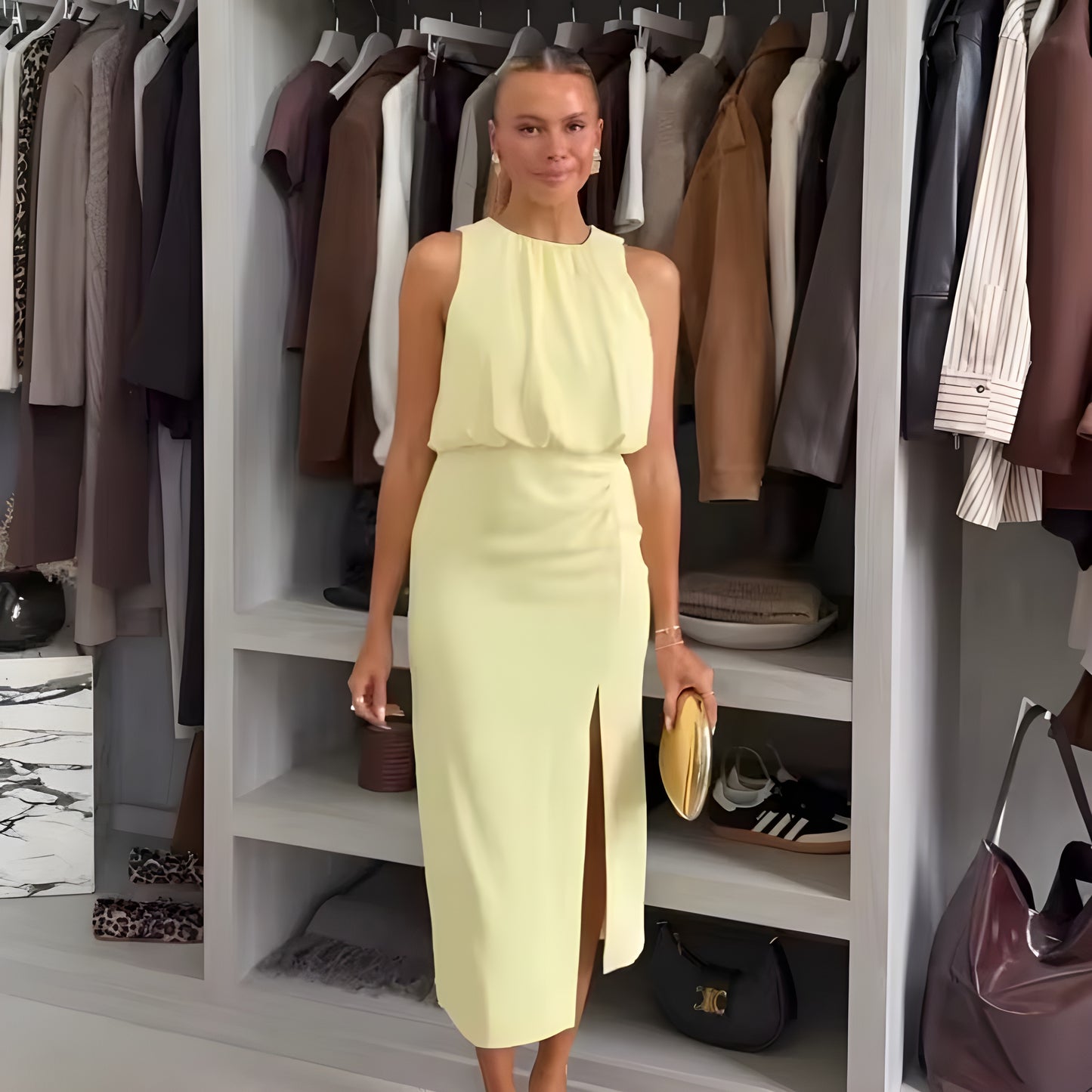 Agnes™ | Elegant midiklänning